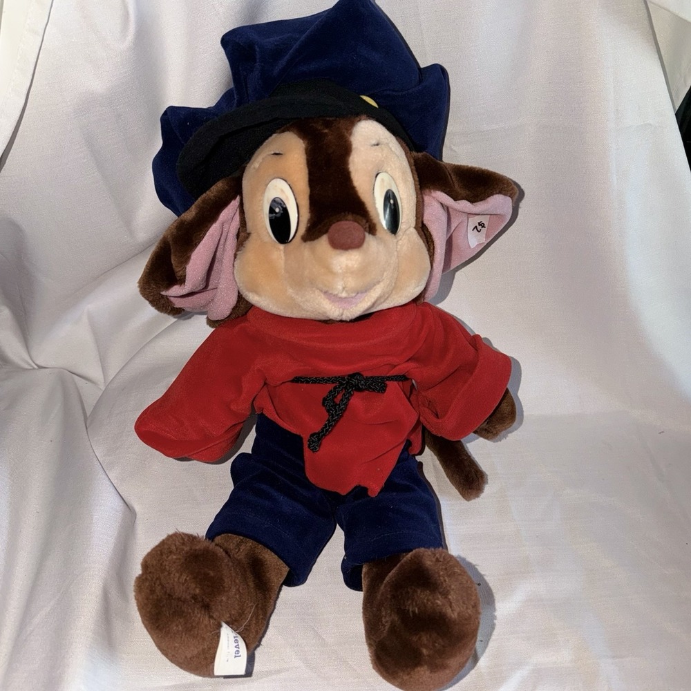 Vtg 1986 Fievel An American Tail 22" Plush Mouse Doll Stuffed Animal Sears